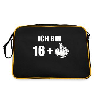 17th birthday - Retro Bag - black/gold - Back