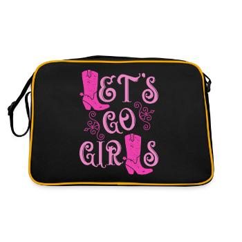 Laisse aller les filles Jga Femmes - Sac Retro - noir/or - Dos