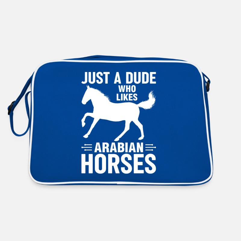 Nur ein Typ, der Araberpferde mag Kulturclub Retro Tasche