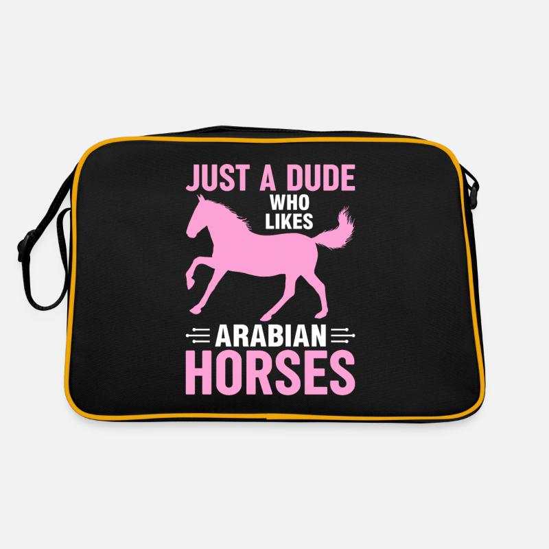 Nur ein Kerl der arabische Pferde mag Kultur Retro Tasche