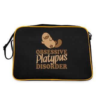 Trouble obsessionnel de l’ornithorynque Schnabeltier - Sac Retro - noir/or - Dos