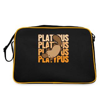 Ornithorynque de l’Outback Platypus Australie - Sac Retro - noir/or - Dos