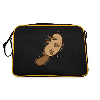 Ornithorynque Outback Australie Animal - Sac Retro - noir/or - Dos