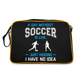 Une journée sans football, c’est comme plaisanter - Sac Retro - noir/or - Dos