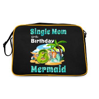 Mermaid Single Maman Du 8ème Anniversaire - Sac Retro - noir/or - Dos