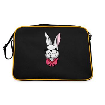 mignon, lapin pâques, mouche - Sac Retro - noir/or - Dos