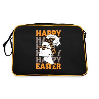 Happy Easter Women Mom Sunglasses - Retro Tasche - Schwarz/Gold - Hinten