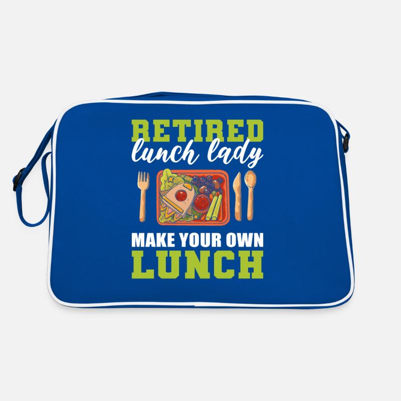 Retired Lunch Lady Make Your Own Lunch Cafeteria Retro Bag