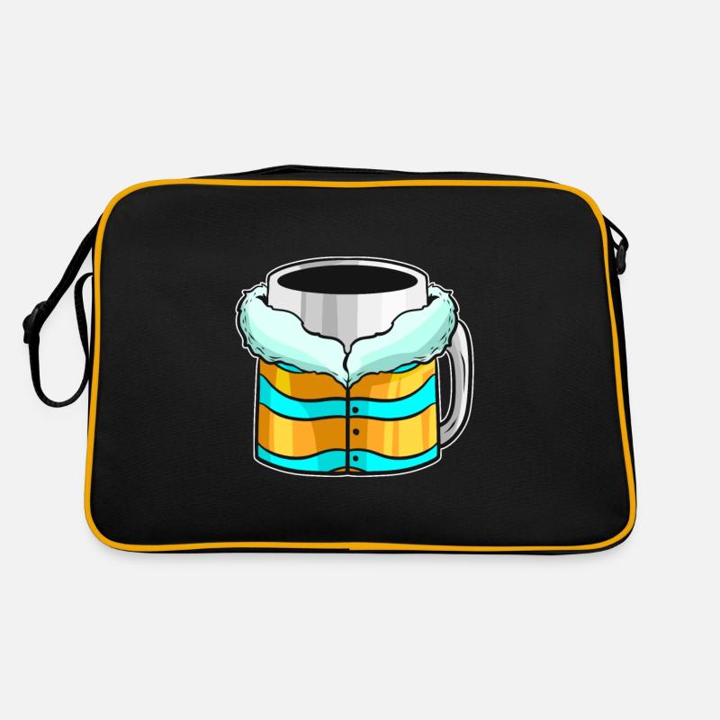 Autumn Beaker with Winter Jacket For Christmas Retro Tasche