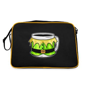 Gobelet d'automne avec robe d'elfes pour Noël - Sac Retro - noir/or - Dos