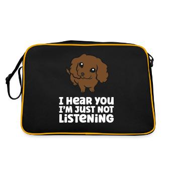 Je t’entends Je n’écoute pas Love Boykin - Sac Retro - noir/or - Dos