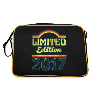Limited Edition 2017 Vintage - Retro Tasche - Schwarz/Gold - Hinten