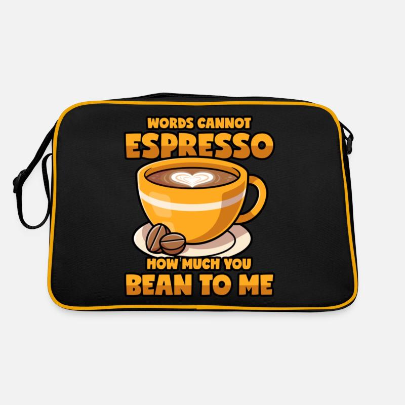 Espresso disant Coffee Bean Coffee Pun Sac Retro