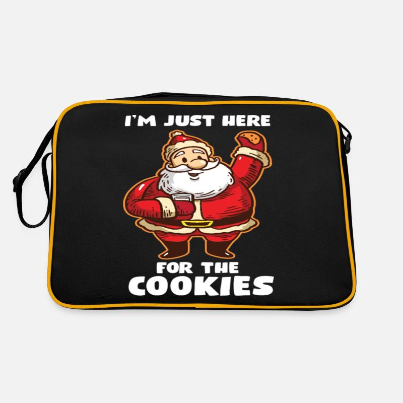 Je suis juste là pour les cookies Funny Cookie Sac Retro