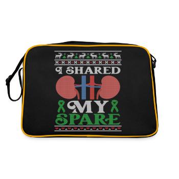 Donneur de rein J’ai partagé mon Noël moche de rechange - Sac Retro - noir/or - Dos