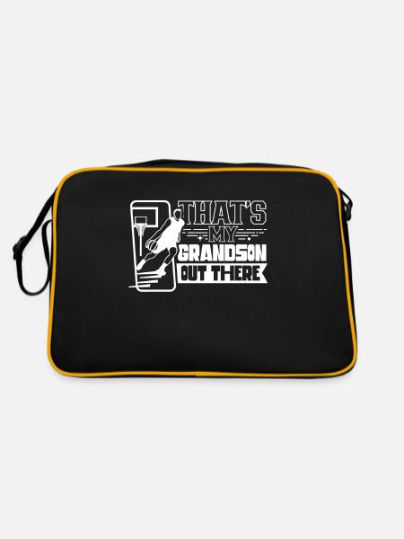 This is my grandson out there playing basketball - Retro Bag - black/gold - Back