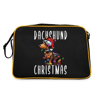 Teckel Noël - Sac Retro - noir/or - Dos
