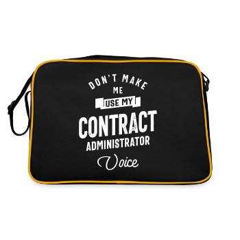 Contract Administrator Job Occupation - Retro Bag - black/gold - Back