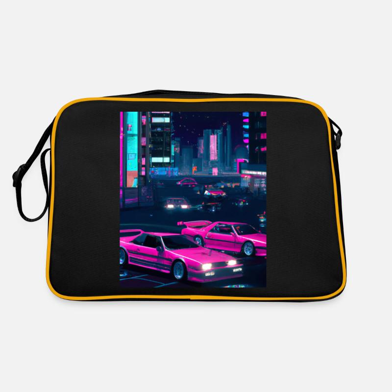 Vaporwave Aesthetic Synthwave Car Retro Bag