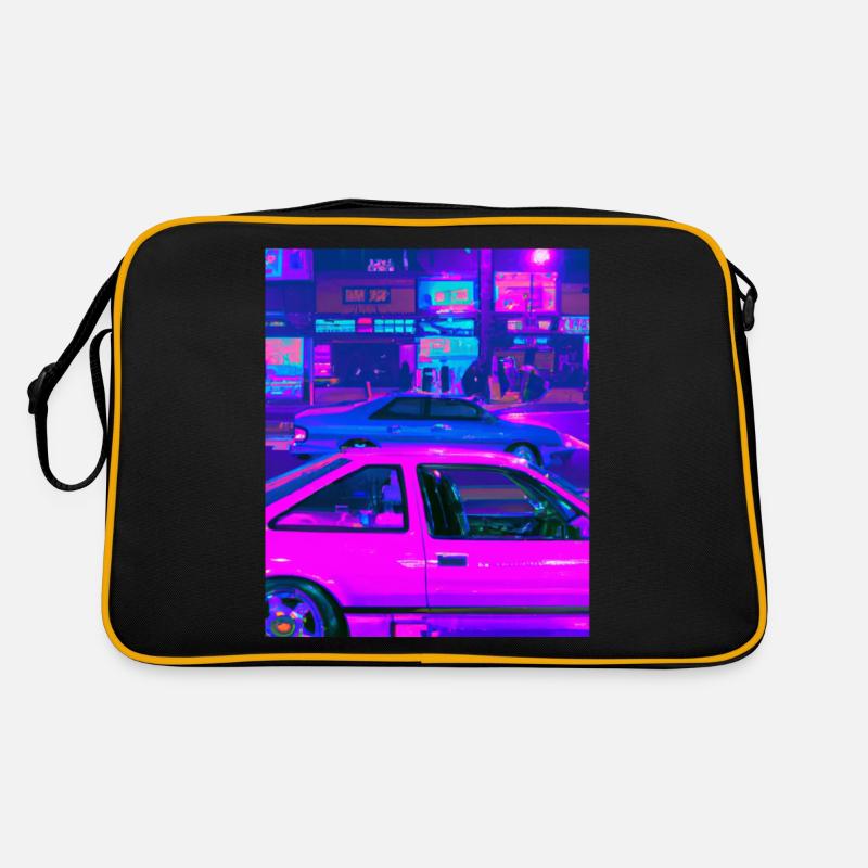 Vaporwave Aesthetic Synthwave Car Retro Bag
