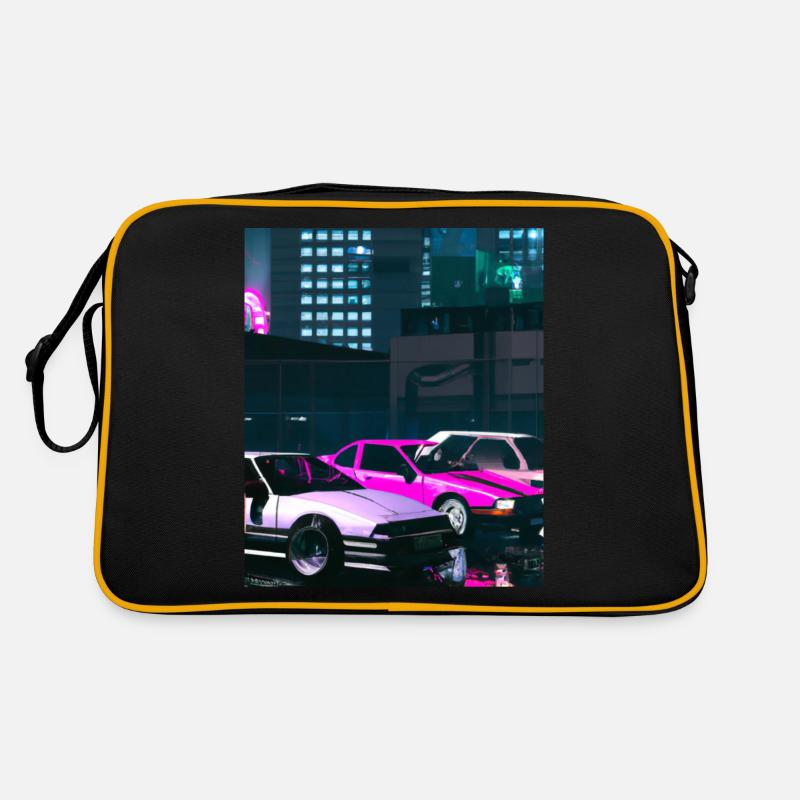 Vaporwave Aesthetic Synthwave City Retro Tasche