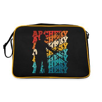 Bogenschießen Archery - Retro Tasche - Schwarz/Gold - Hinten