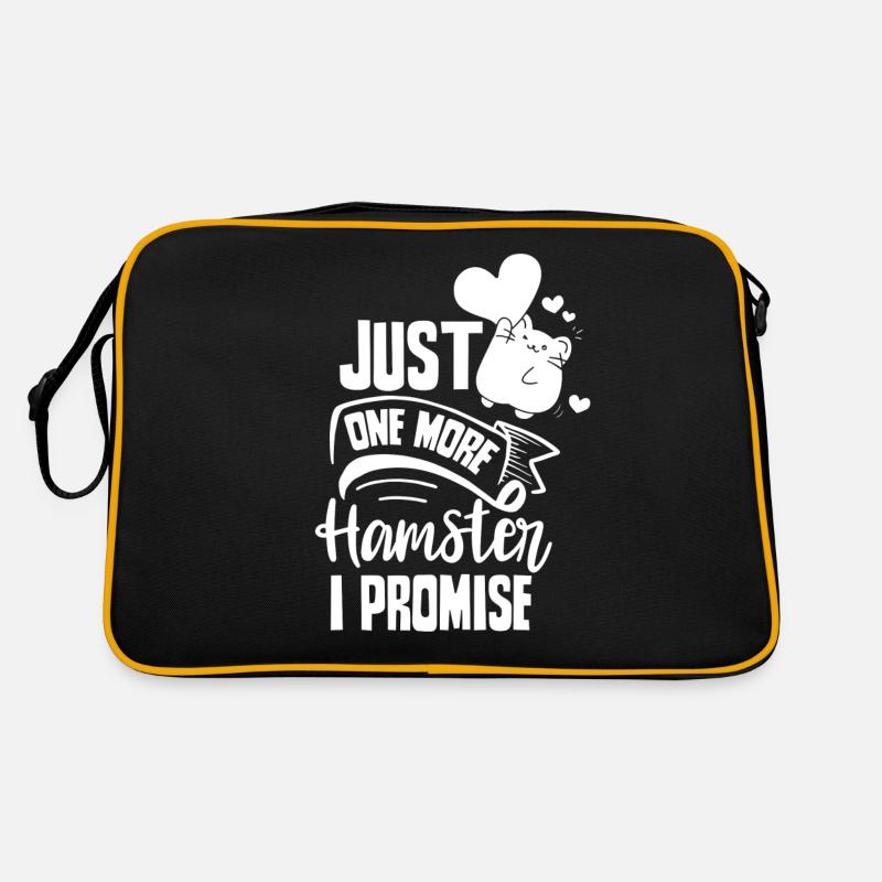 Nur Noch Ein Hamster Versprochen Besitzer Haustier Retro Tasche