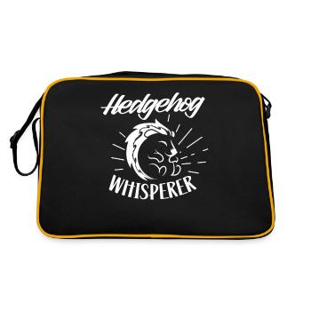 Hérisson Whisperer Dictons Pet Cute - Sac Retro - noir/or - Dos