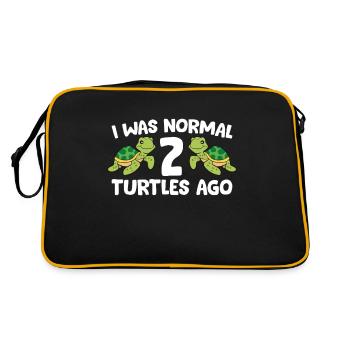 J’étais normalement drôle devant 2 tortues - Sac Retro - noir/or - Dos