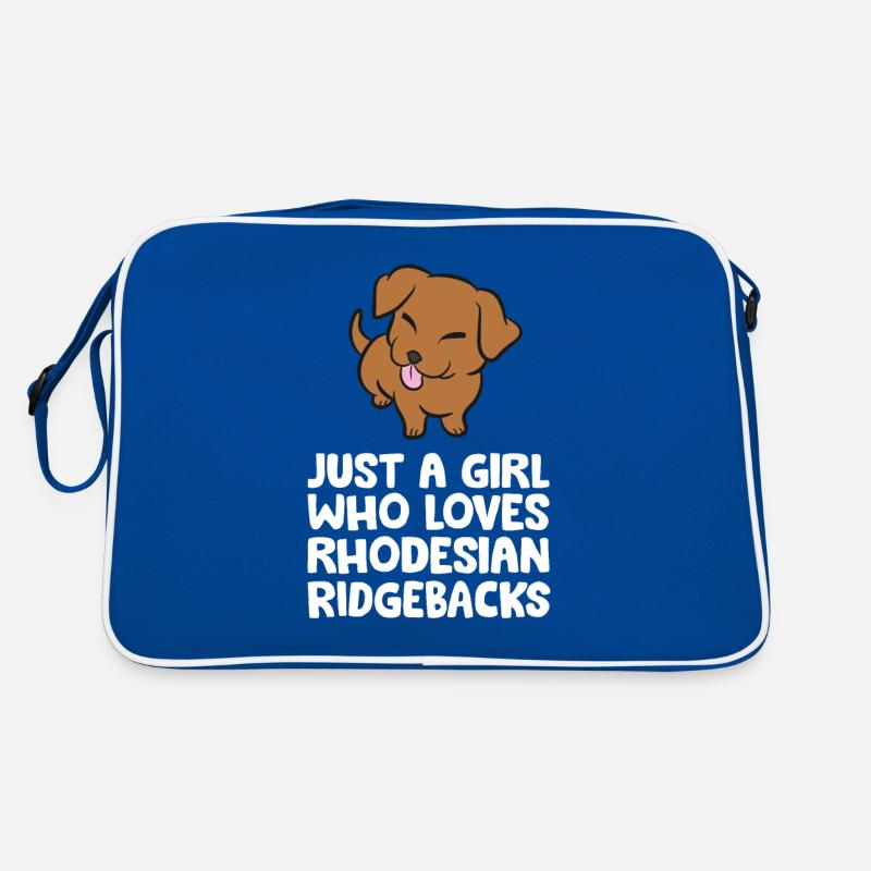 Just a Girl Who Loves Rhodesian Ridgebacks Retro Bag