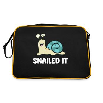 Snailed It Snail - Retro Bag - black/gold - Back