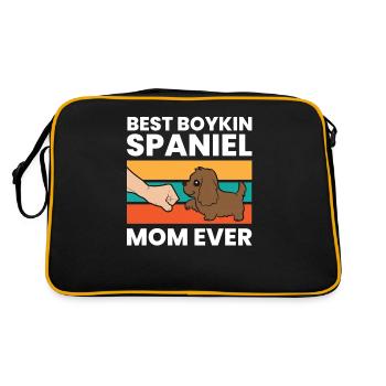 Meilleure maman Boykin Spaniel de tous les temps - Sac Retro - noir/or - Dos