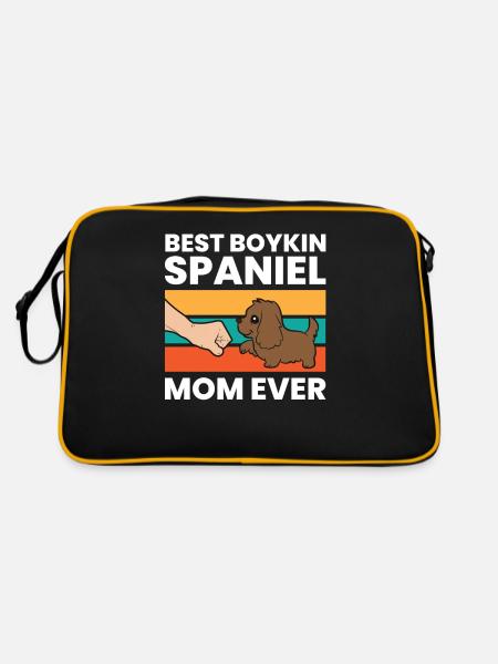 Meilleure maman Boykin Spaniel de tous les temps - Sac Retro - noir/or - Dos