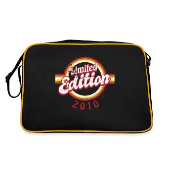 Limited Edition 2010 Vintage - Retro Tasche - Schwarz/Gold - Hinten