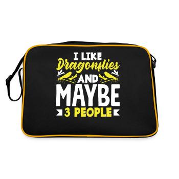 Libellule Demoiselle Libellules que j’aime - Sac Retro - noir/or - Dos