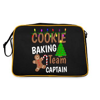 Capitaine de l’équipe de cuisson des biscuits de Noël - Sac Retro - noir/or - Dos
