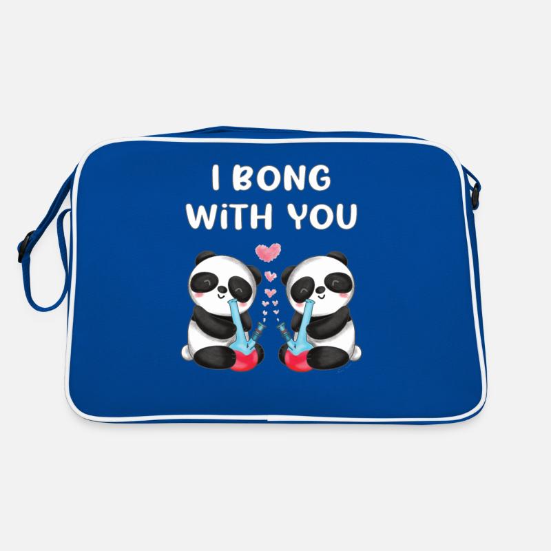 Je bong avec toi en amour panda ours mignons Sac Retro