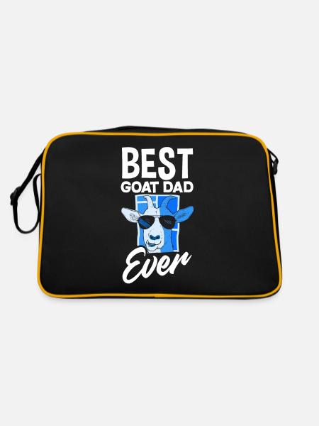 Papa Père Cadeau de la fête des pères - Sac Retro - noir/or - Dos