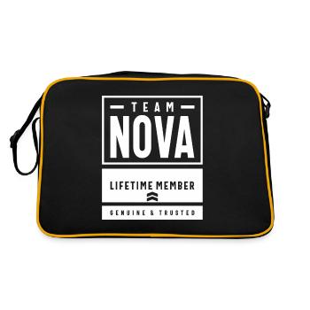 Nova Personalized Name - Retro Bag - black/gold - Back