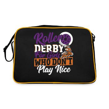 Roller Skating Roller Derby Roller Skating Roller Roller - Sac Retro - noir/or - Dos