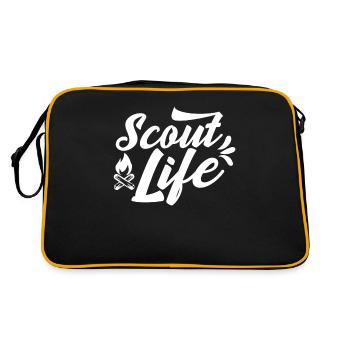 Camp de tentes scoutes scouts du clan de la vie des scouts - Sac Retro - noir/or - Dos