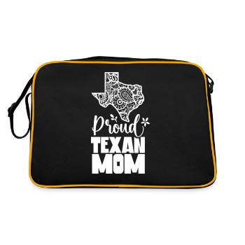 Proud Texas Mother Texas Texan Texan - Retro Bag - black/gold - Back