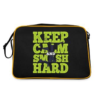 Badminton - Retro Tasche - Schwarz/Gold - Hinten