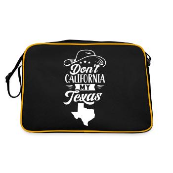 California Texas Pride Texan Texan Texan Sayings - Retro Bag - black/gold - Back