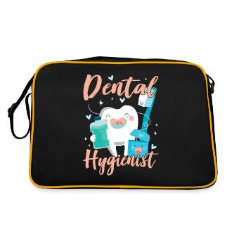 Hygiénistes dentaires Hygiène dentaire Équipe dentaire - Sac Retro - noir/or - Dos
