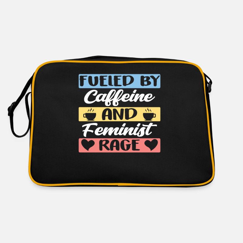 Alimenté par la caféine et la rage féministe Sac Retro