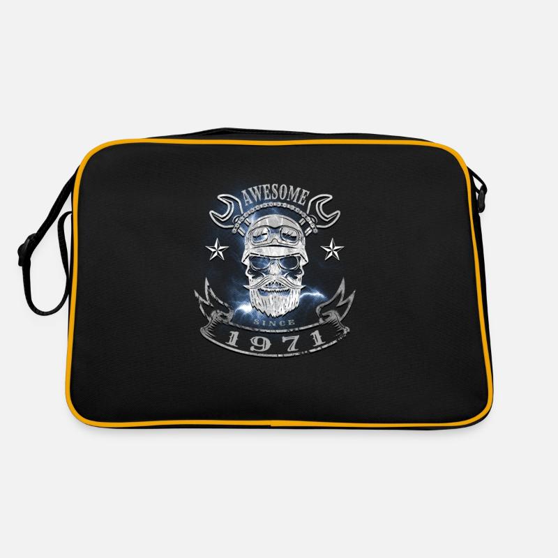 Awesome since 1971, Biker 52. Geburtstag Retro Tasche