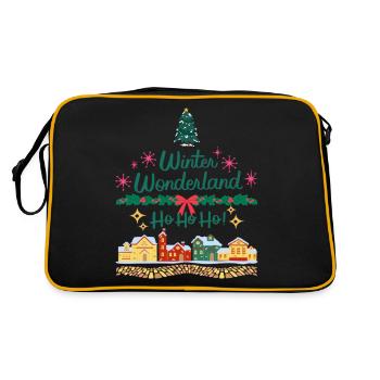 Noël Ho Ho Ho - Sac Retro - noir/or - Dos