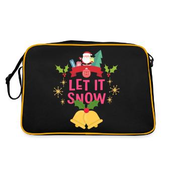 Christmas Let It Snow - Retro Bag - black/gold - Back