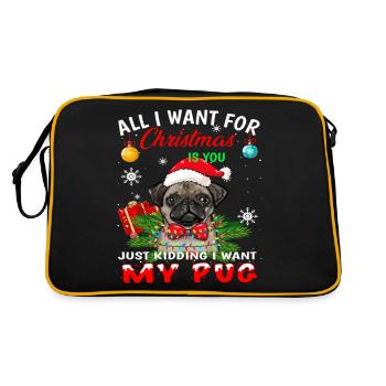 Carlin de Noël mignon - Sac Retro - noir/or - Dos